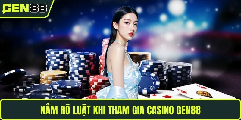 Nắm rõ luật khi tham gia casino GEN88