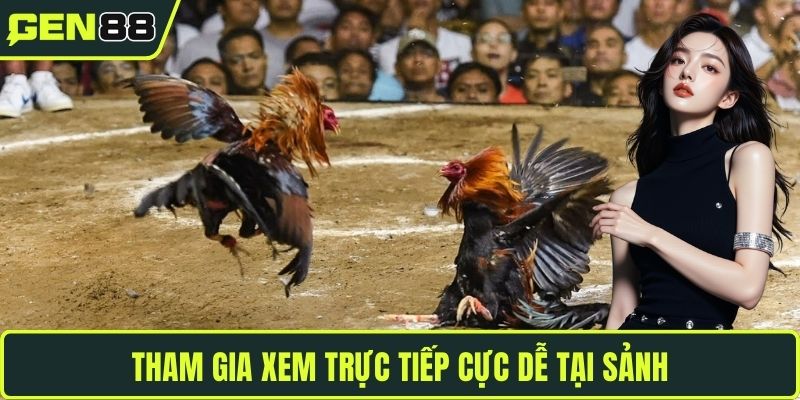 Tham gia xem trực tiếp cực dễ tại sảnh